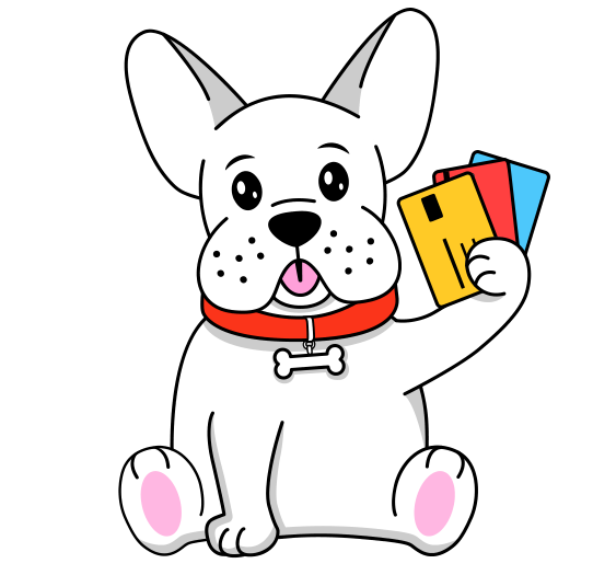 KeepCard mascot holding loyalty cards